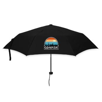 Gdansk Pologne Flag Skyline Souvenir de voyage - Parapluie standard - noir - Devant