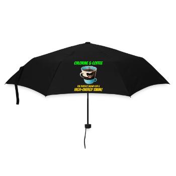 Chlorine and coffee: Swimmer Swimming Swim - Umbrella (small) - black - Front