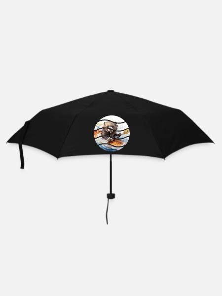 Kanu Sea Otter - Regenschirm (klein) - Schwarz