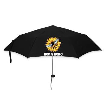 Erde Biene Statement Artenschutz Umwelt Natur - Regenschirm (klein) - Schwarz - Vorne
