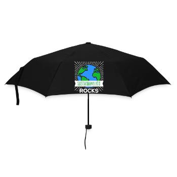 Sustainability Environment Statement Nature Conservation Earth - Umbrella (small) - black - Front