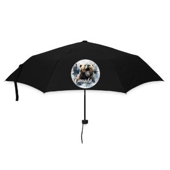 Canada British Columbia - Regenschirm (klein) - Schwarz - Vorne