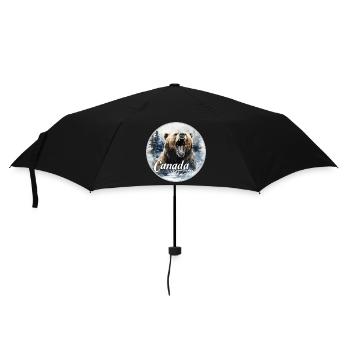 Canada British Columbia - Regenschirm (klein) - Schwarz - Vorne