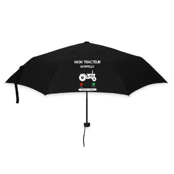 MON TRACTEUR M'APPLLE FAUT QUE J'Y AILLE ! - Parapluie standard - noir - Devant
