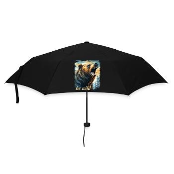Be Wild Retro Style - Umbrella (small) - black - Front