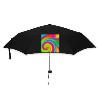 regenbogenwirbel - Regenschirm (klein) - Schwarz - Vorne