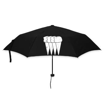 Ice cream cones - Umbrella (small) - black - Front