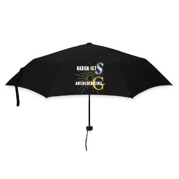 T-Shirt mit Spruch/ lustiger Spruch /Geschenkidee - Regenschirm (klein) - Schwarz - Vorne