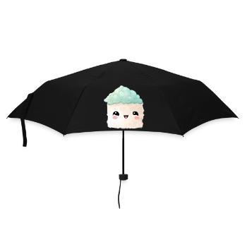 Sushi - Regenschirm (klein) - Schwarz - Vorne