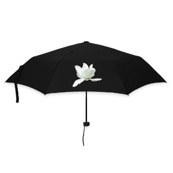 Ideen Muttertag, Magnolie seitlich - Regenschirm (klein) - Schwarz - Vorne
