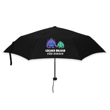 Frère Big Brother Déclaration Amour fraternel - Parapluie standard - noir - Devant