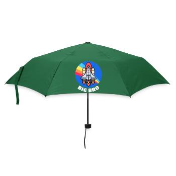 Bro Spruch Großer Bruder Geschwister Bruderherz - Regenschirm (klein) - Flaschengrün - Vorne