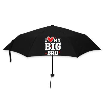Big Brother Frère Amour Coeur Déclaration - Parapluie standard - noir - Devant