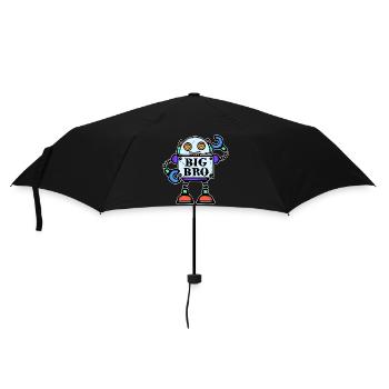 Big Brother Bro Frères et sœurs Déclaration Frère Coeur - Parapluie standard - noir - Devant