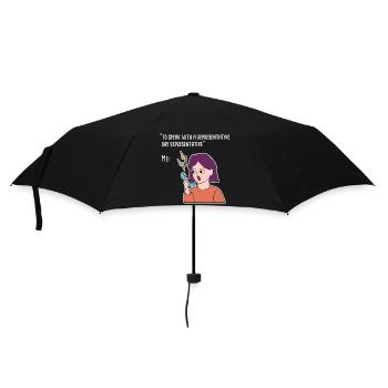 Work from Home Call Design for Proud Pinoys - Umbrella (small) - black - Front