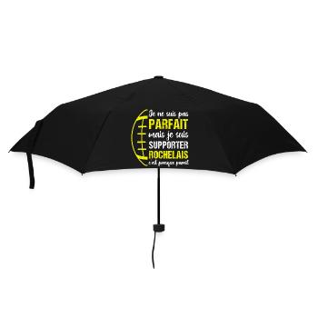 Supporter rochelais cadeau rugby La Rochelle - Parapluie standard - noir - Devant
