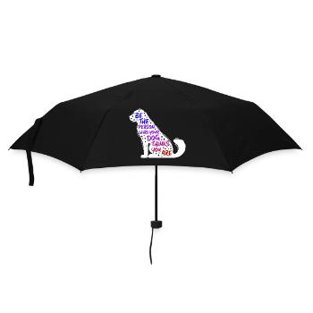 Dog Pets Statement Pet Favorite Animal - Umbrella (small) - black - Front
