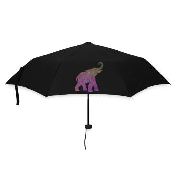 Yoga Yogi Éléphant Inde Bien-être animal Énergie Pouvoir - Parapluie standard - noir - Devant
