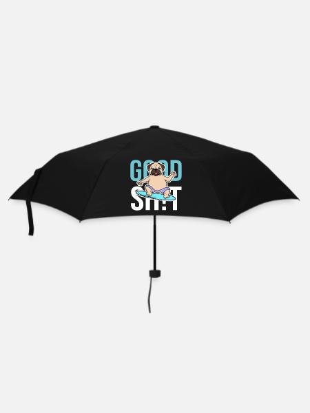 Hund Statement Haustiere Lieblingstier Kuscheltier - Regenschirm (klein) - Schwarz