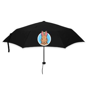Lieblingstier Häschen Kuscheltier Haustiere Tiere - Regenschirm (klein) - Schwarz - Vorne