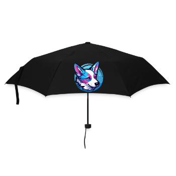 Welsh Corgi - Umbrella (small) - black - Front