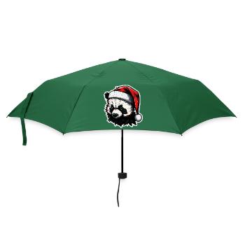 Spooky xmas Panda - Umbrella (small) - bottlegreen - Front