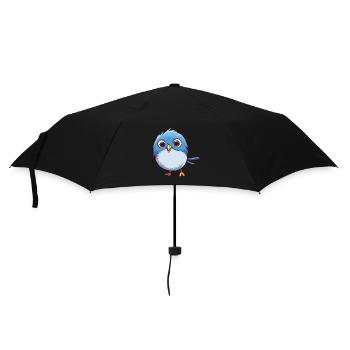 Fairywren Cartoon Kawaii Aquarelle Illustration - Parapluie standard - noir - Devant