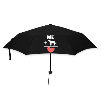 Heart, Dog, Favorite Animal, Pets, Cuddly Toy - Umbrella (small) - black - Front