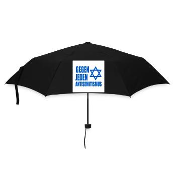 Gegen jeden antisemitismus - Regenschirm (klein) - Schwarz - Vorne
