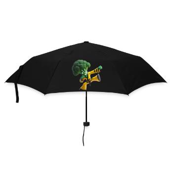Broccoli kung fu fighter - Umbrella (small) - black - Front