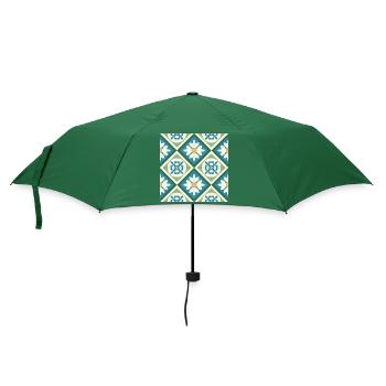 Andalusian Tiles 13 - Umbrella (small) - bottlegreen - Front