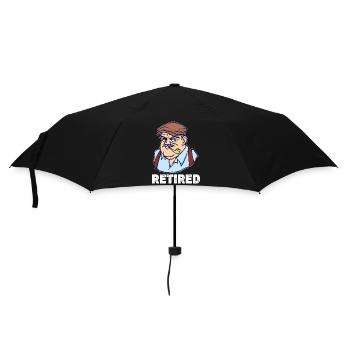 Retirement Saying Pensioner Retiree Leisure - Umbrella (small) - black - Front