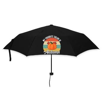 Herbst - Regenschirm (klein) - Schwarz - Vorne