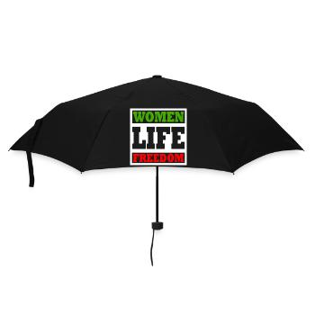 Women life freedom - Regenschirm (klein) - Schwarz - Vorne