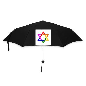 Israel lgbt flagge - Regenschirm (klein) - Schwarz - Vorne