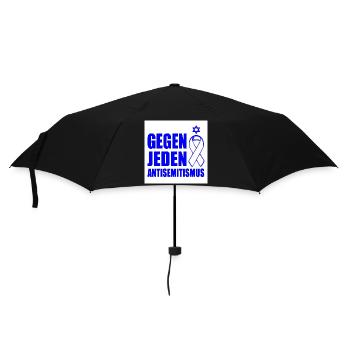 Gegen jeden antisemitismus - Regenschirm (klein) - Schwarz - Vorne