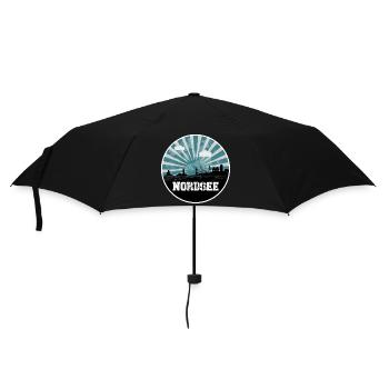 North Sea Blue Hour Skyline - Umbrella (small) - black - Front