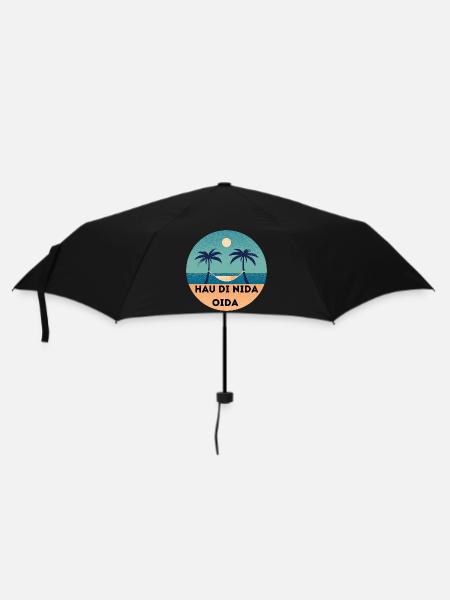 Hau di nida Oida. - Regenschirm (klein) - Schwarz