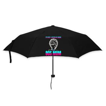 Silhouette de maman emblématique des années 80 : de gros cheveux, un style plus grand - Parapluie standard - noir - Devant