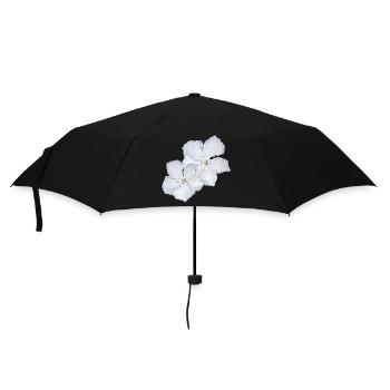 oliander blumen, geschenkidee frau, pflanzen shirt - Regenschirm (klein) - Schwarz - Vorne