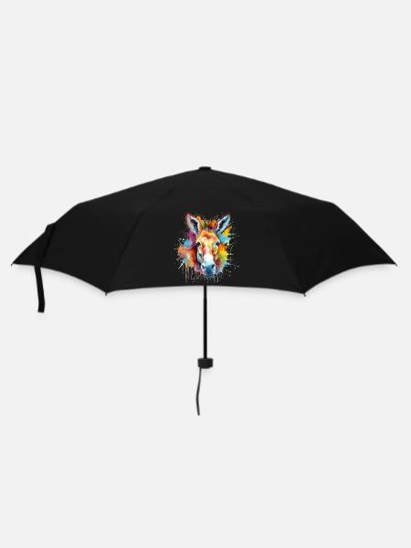 âne - Parapluie standard - noir