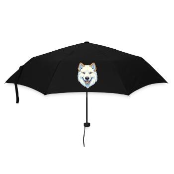 Groenland chien race Cartoon Kawaii Illustration - Parapluie standard - noir - Devant