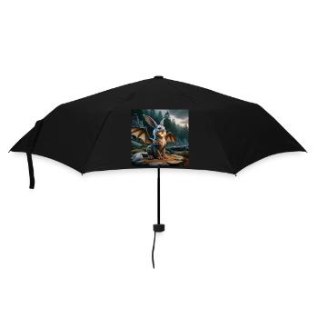 Dragon lapin cracheur de feu #20 - Parapluie standard - noir - Devant