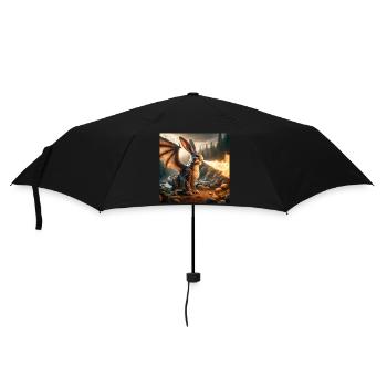Dragon lapin cracheur de feu #14 - Parapluie standard - noir - Devant