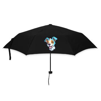 Strellufstover Race de chien Cartoon Kawaii Illustrati - Parapluie standard - noir - Devant