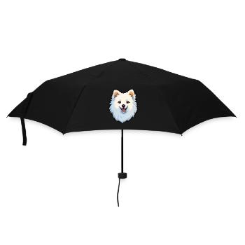 Chien esquimau américain race Cartoon Kawaii Illustrat - Parapluie standard - noir - Devant