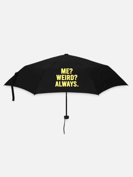 Whimsical Alien Self-Expression T-Shirt - Umbrella (small) - black