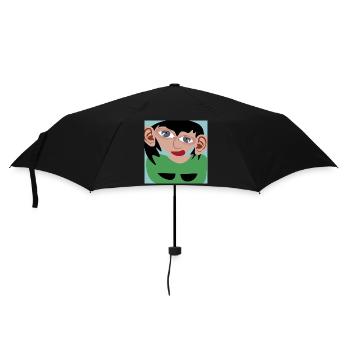 Dark-haired woman - Umbrella (small) - black - Front