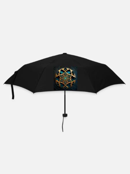 Géométrie sacrée - Parapluie standard - noir