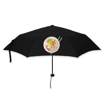 Ramen Suppe japanische Nudelsuppe Japan China - Regenschirm (klein) - Schwarz - Vorne